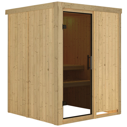 Bild von KARIBU Sauna »Tallinn«, für 3 Personen, ohne Ofen - beige
