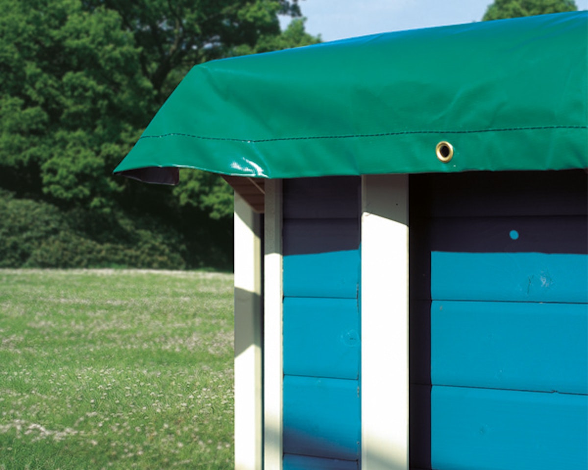 Bild von Karibu Winterabdeckplane grün 520 x 430 cm, für Massivholzpool Modell Rechteckpool 2