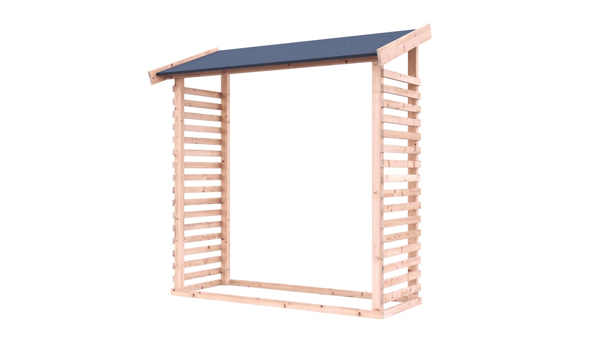 Bild von Karibu Kaminholzunterstand Brennholzlager 1/2 B 165,2 cm x T 60,4 cm (Kaminholzunterstand 1)