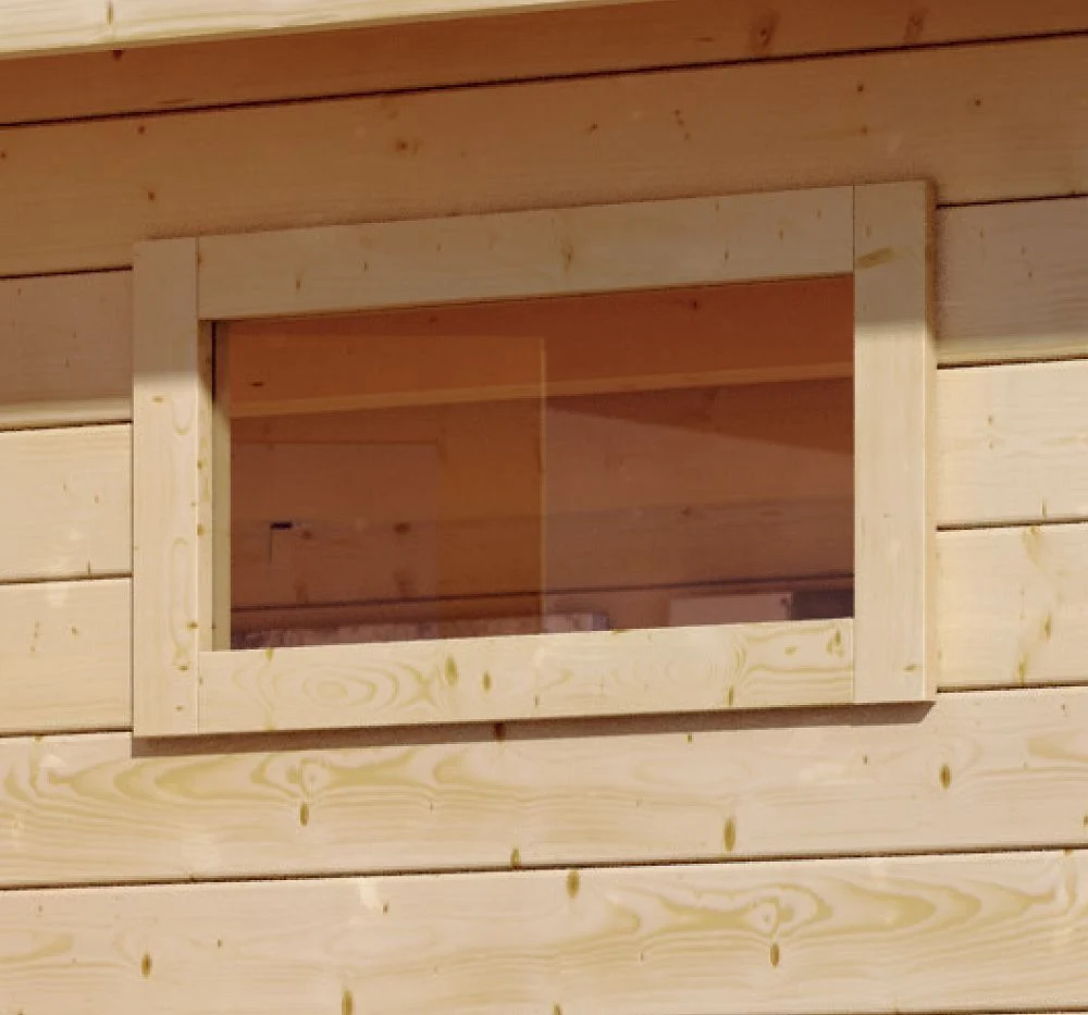 Bild von Karibu Fenster Systemhäuser Fenster 28 mm 440 mm x 850 mm Wandstärke, (1 Stück)
