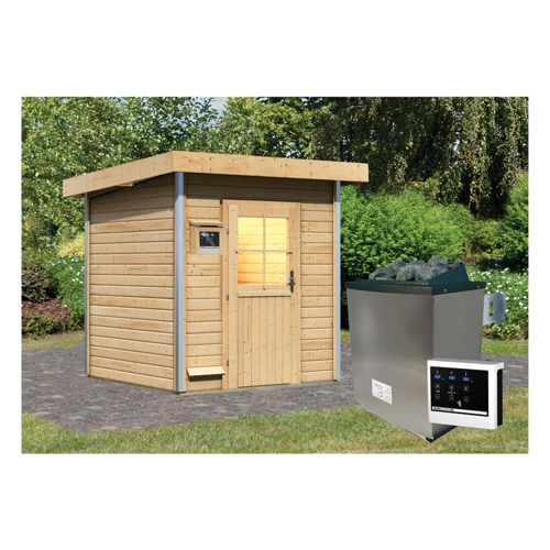 Bild von Karibu Saunahaus "Klaas" mit Ofen 9 KW