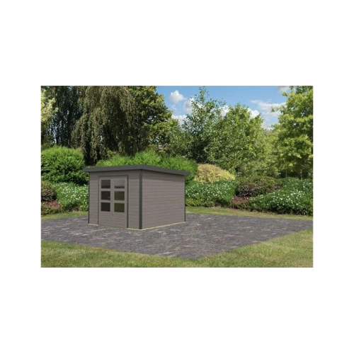 Bild von Gartenhaus Haby D von Karibu – Eine gelungene Kombination aus Holz und Metall