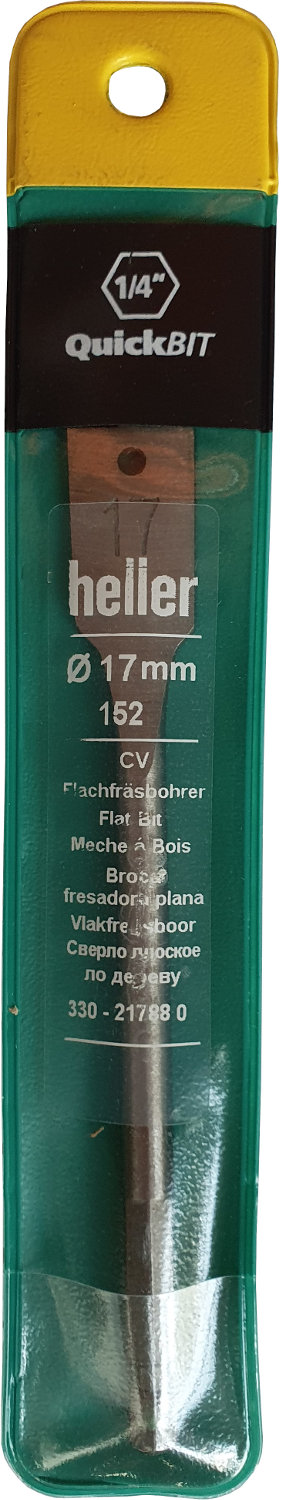 Bild von Heller Tools 21788 0 Holz-Fräsbohrer 17mm Gesamtlänge 152mm 1/4  (6.3 mm) 1St.