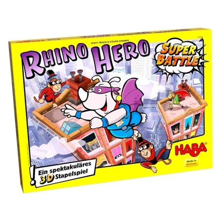 Bild von HABA Rhino Hero - Super Battle: Spannendes 3D-Stapelspiel-Duell - Stapelturm-Geschicklichkeitsspiel für Kinder ab 5 Jahren - Spiel des Jahres 2018-1302808001