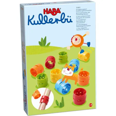Bild von HABA 304801 - Kullerbü – Ergänzungsset Verbindungsmanschetten, Zubehör für alle Kullerbü-Bahnen, bringt noch mehr Farbe und Abwechslung ins Kullerbü-Spiel, ab 2 Jahren