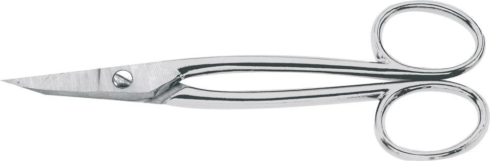 Bild von Goldschmiedeschere geradevernickelt mit Griffaugen180mm Erdi
