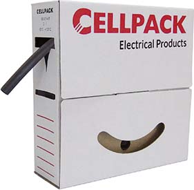Bild von Cellpack Schrumpfschlauch in Abrollbox 10m SB/4.8-2.4/gelb/10m - 127053