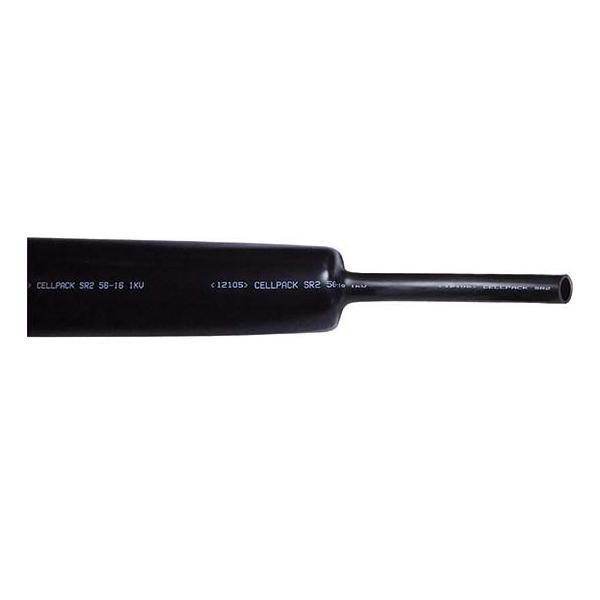 Bild von Cellpack Schrumpfschlauch SRH2 8-2/1000 sw m.Kleber,in 1m Absch Schrumpfschlauch 4010311009223