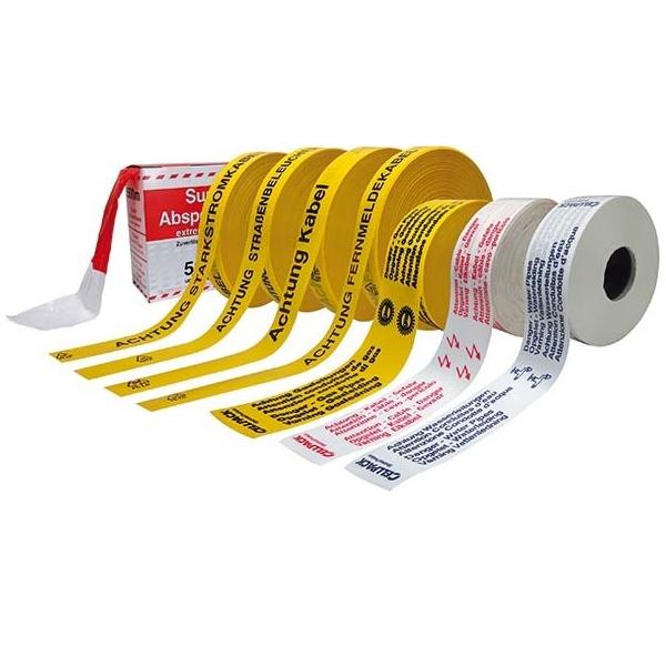 Bild von Cellpack Absperrband 80mmx500m, rot-weiss Nr.26 Warnband VE500 - 125583