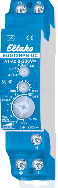 Bild von ELTAKO Universal-Dimmsch.400W EUD12NPN-UC 1TE 8-230V EUD12NPN-UC (21100806)