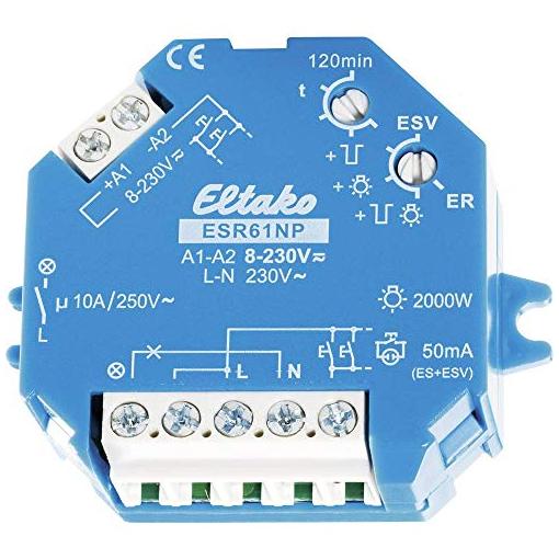 Bild von Eltako Stromstoßschalter 1S nicht pot.frei 10A ESR61NP-230V+UC - 61100001