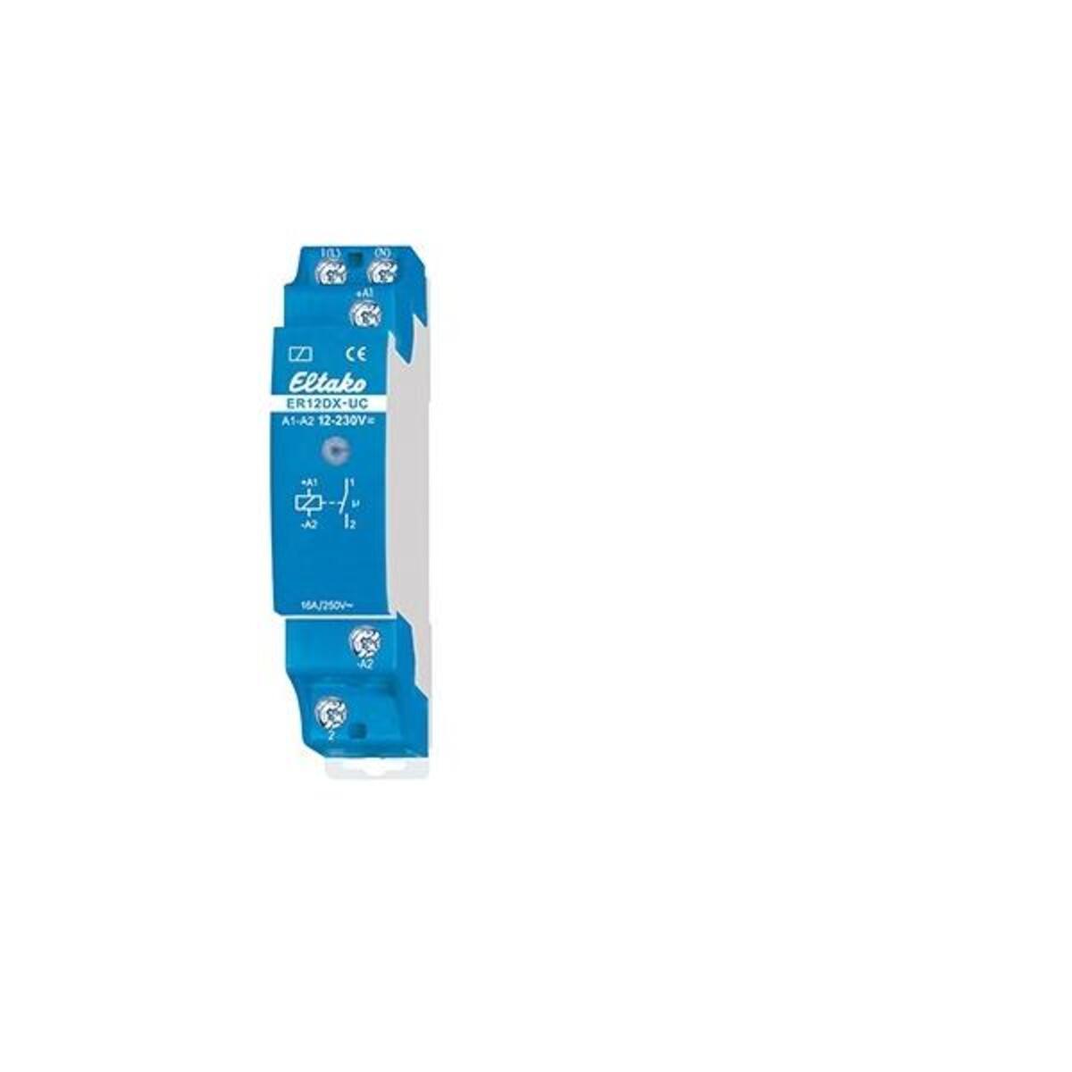 Bild von ELTAKO Steuerrelais 1S/16A ER12DX-UC 1TE elektronisch 8-230V 2000W ER12DX-UC (22100002)