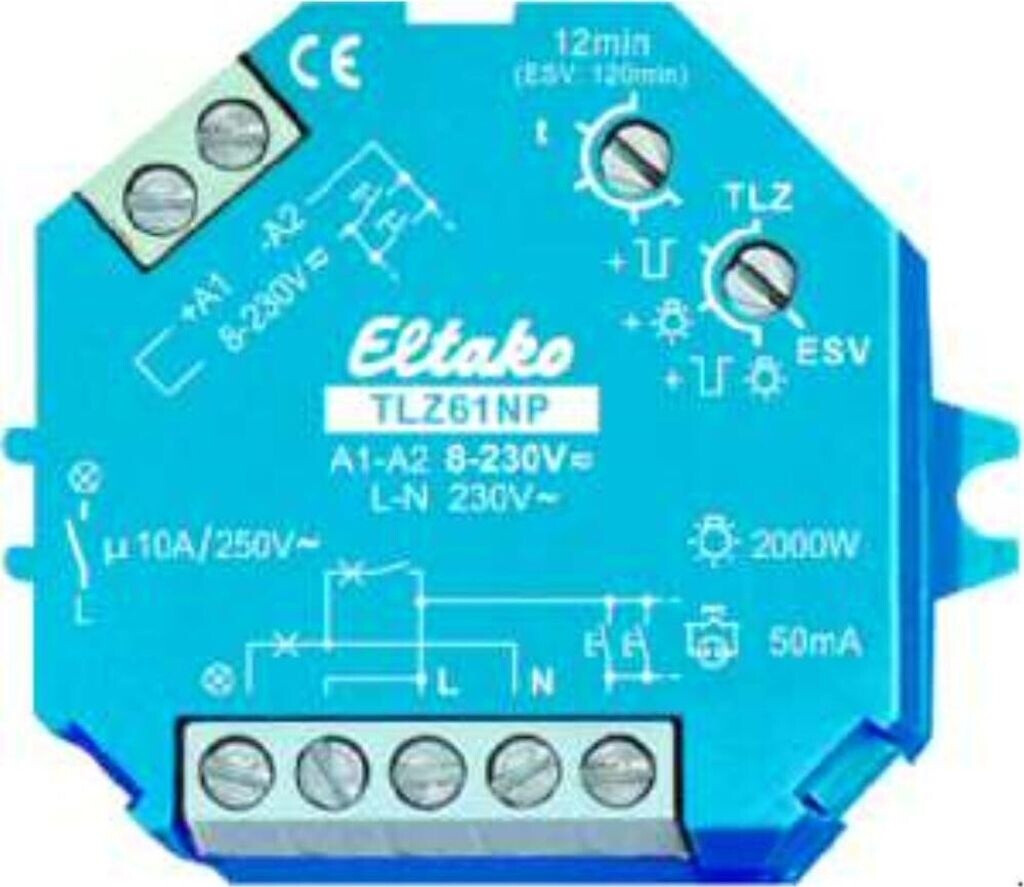 Bild von Eltako Treppenlichtzeitschalter 8-230VUC,1S,16A TLZ61NP-230V+UC - 61100301