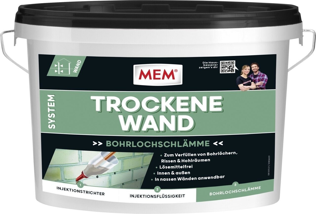 Bild von MEM Bauchemie Duschdichtung MEM Trockene Wand Bohrlochschlämme 2,5 kg