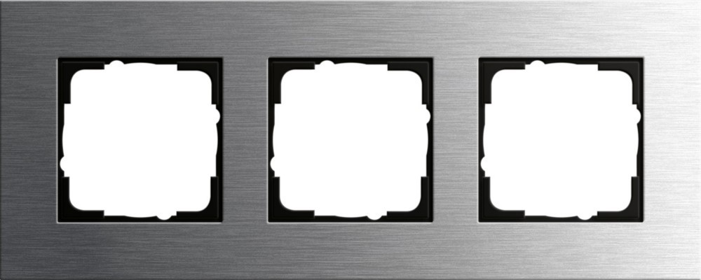 Bild von GIRA Abdeckrahmen GIRA Rahmen 3f edst Esprit Metall f.UP-Installation 213219