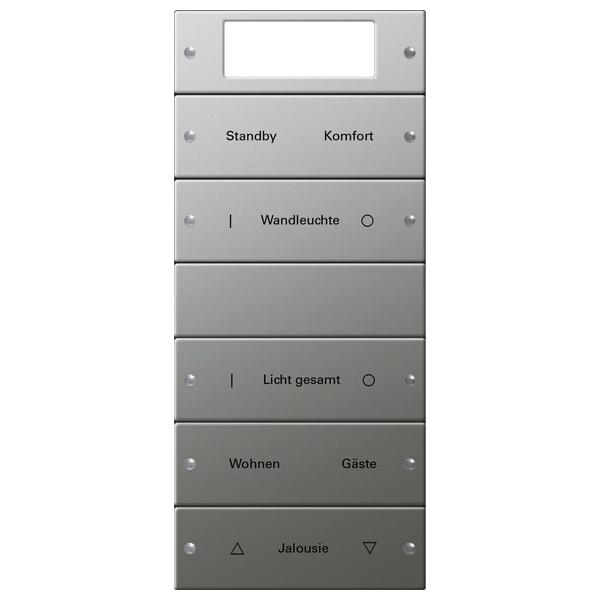 Bild von Gira, Lichtschalter + Storenschalter, Wippenset 5fach klar/eds 2145602