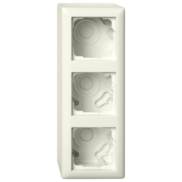 Bild von Gira AP-Gehäuse 3f + Rahmen Standard 55 Cweiß 106301 (106301)