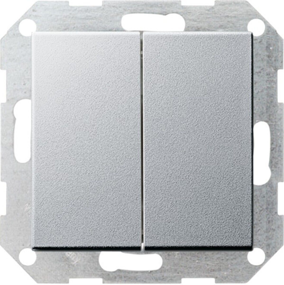 Bild von Gira Tastschalter mit Serienwippen, aluminium (012826)