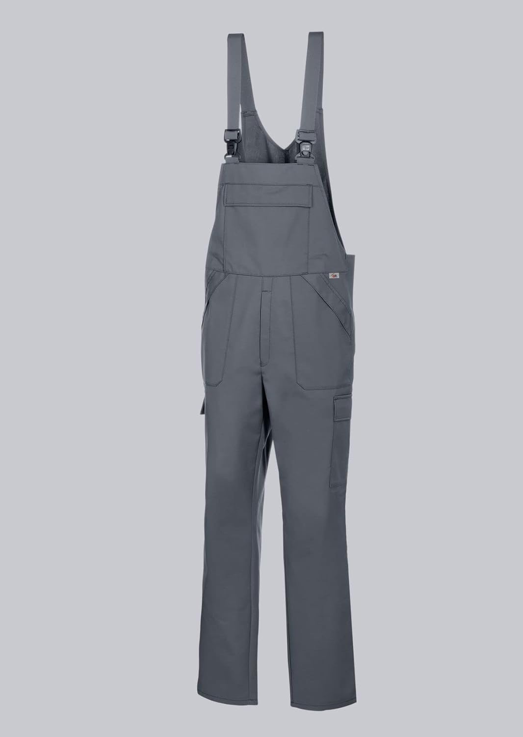 Bild von BP 1681-558-53-Ln Unisex Arbeits-Latzhose, mit elastischer, verstellbarer Taille, 245,00 g/m² Stoffmischung, dunkelgrau, Ln