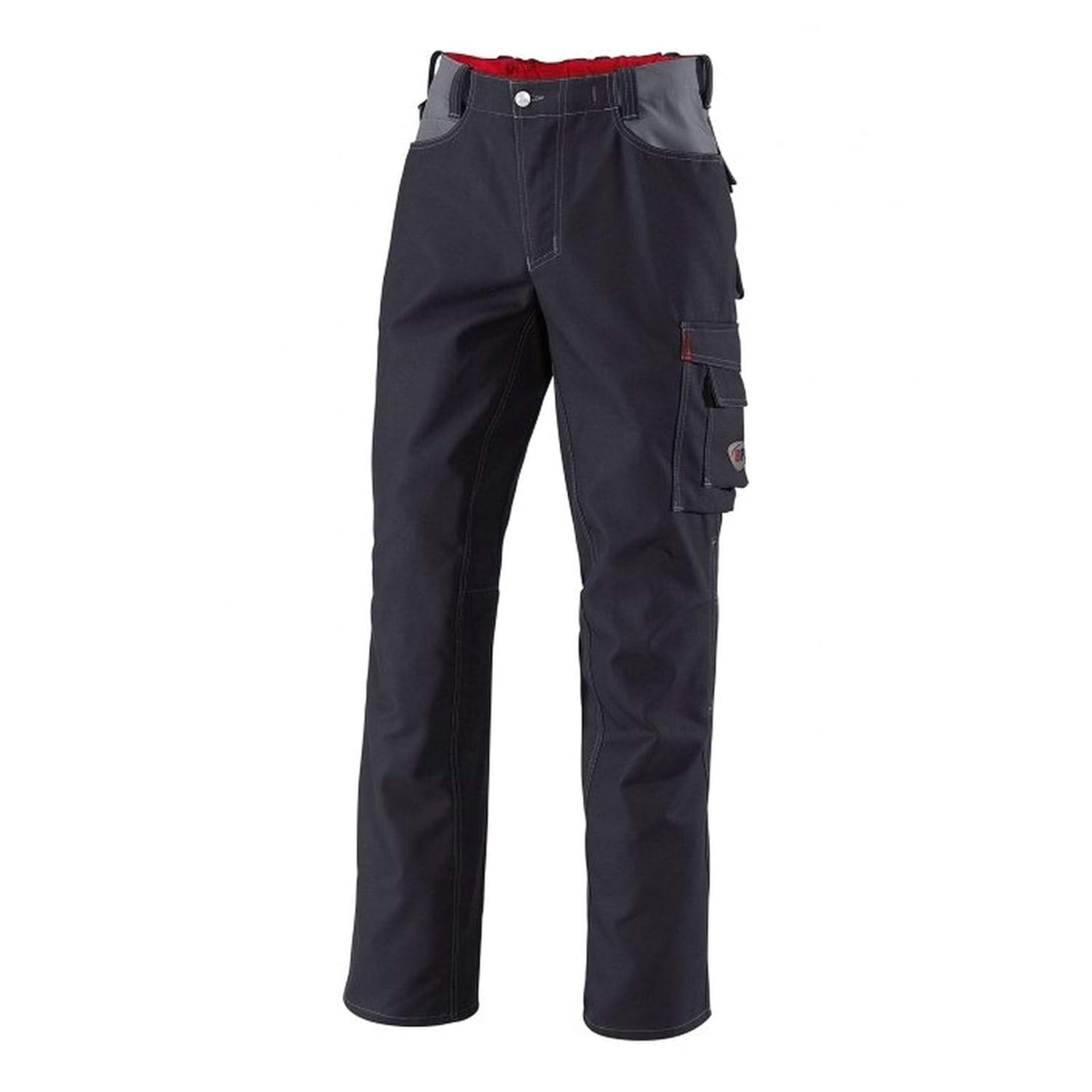 Bild von BP Workwear 1788-555-32 Arbeitshose - Gummizug im Rücken - Bundfalten - Normale Passform - Größe: 50s - Farbe: schwarz/dunkelgrau