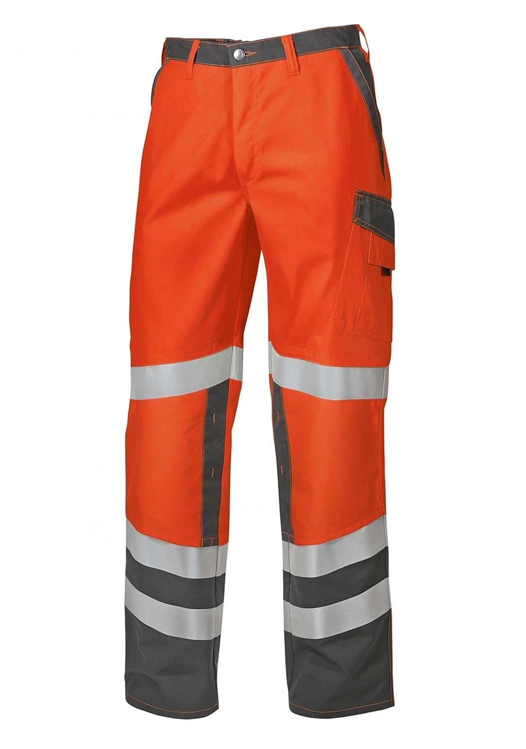 Bild von BP 2110-845-8553-64n Arbeitshosen, mit elastischem Rückenteil, 270,00 g/m² Stoffmischung, Warnorange/dunkelgrau, 64n