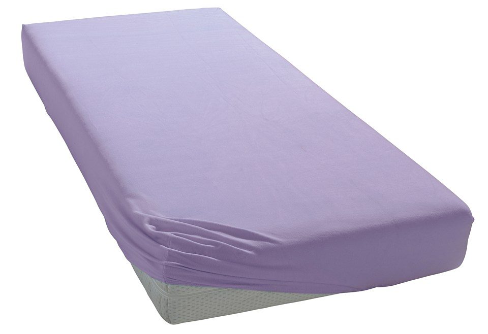 Bild von bellana Spannbettlaken Melone in Gr. 70x140, 90x200, 140x200 oder 180x200 cm, Mako-Jersey, Gummizug: rundum, (1 Stück), Baumwolle, Matratzen bis 25cm Höhe, Spannbetttuch auch für Kinder