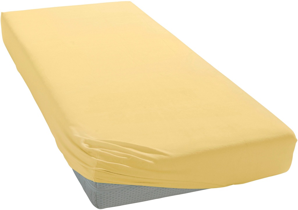Bild von bellana Spannbettlaken bellana in Gr. 90x200, 140x200 oder 180x200 cm, für Topper, Jersey, Gummizug: rundum, (1 Stück), aus Baumwolle, für Matratzen bis 10 cm Höhe, Bettlaken, Spannbetttuch