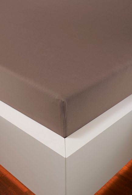 Bild von bellana Spannbettlaken Melone-Topper in Gr. 90x200, 140x200 oder 180x200 cm, für Topper, Mako-Jersey, Gummizug: rundum, (1 Stück), Baumwolle, Matratzen bis 10 cm Höhe, Bettlaken, Spannbetttuch, Laken