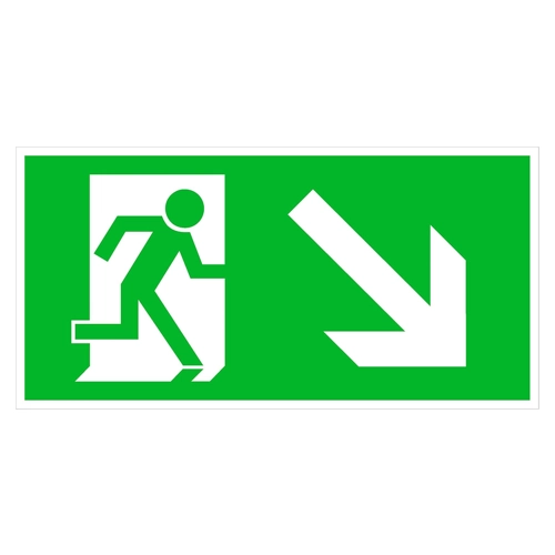 Bild von Wichelhaus Hinweisschild Privat - Notausgang Schild