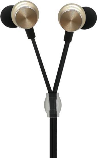 Bild von 2GO Metallic InEar Headset 3,5mm Stereo, rose (Kabelgebunden), Kopfhörer, Gold