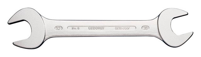 Bild von GEDORE Doppelmaulschlüssel 9 x 11 mm, Hochwertiger Vanadium-Stahl, Blendfreie Optik, Nach DIN 3110, Silber