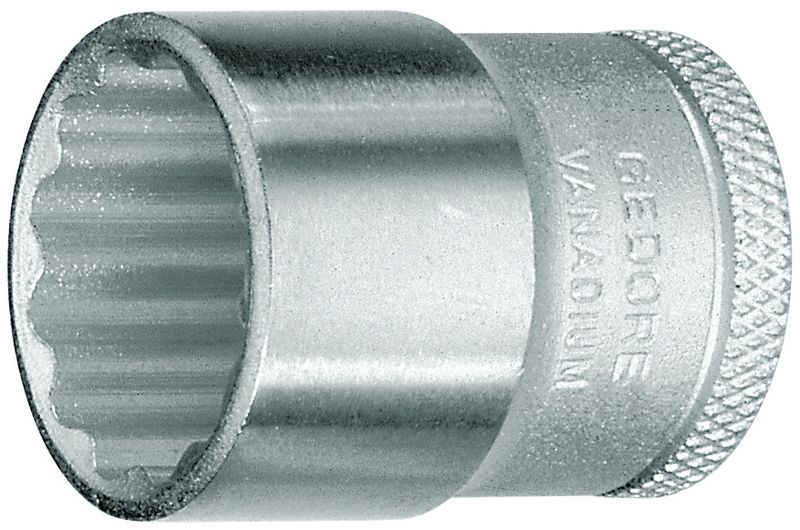 Bild von GEDORE Steckschlüsseleinsatz, Nuss, 3/8'' 10 mm Antrieb, 12-kant, 18 mm Weite, Werkzeug, D 30 18, Stahl verchromt