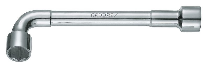 Bild von GEDORE Doppelsteckschlüssel mit Bohrung 1 Stück Silber/Schwarz 24 mm/6-kant doppelt