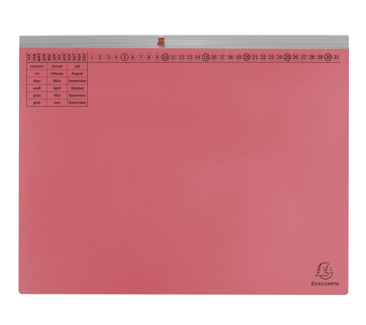 Bild von EXACOMPTA Schubladenbox 25 Exacompta Hängehefter Exaflex Karton rot 1 x Amtsheftung
