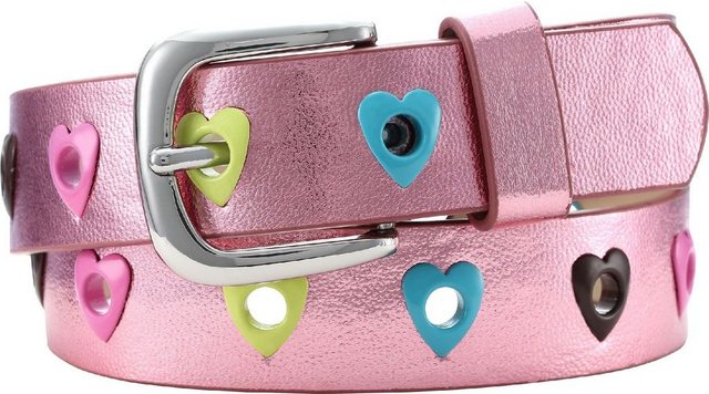 Bild von Playshoes PU-Gürtel Herzchen, Größe: 55 cm, pink