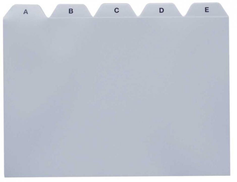 Bild von Leitregister A-Z 25-teilig A5 quer grau