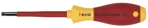 Bild von Wiha Schraubendreher SoftFinish® electric TORX® (00881) T8 x 60 mm VDE geprüft, stückgeprüft, ergonomischer Griff für kraftvolles Drehen, Allrounder für Elektriker