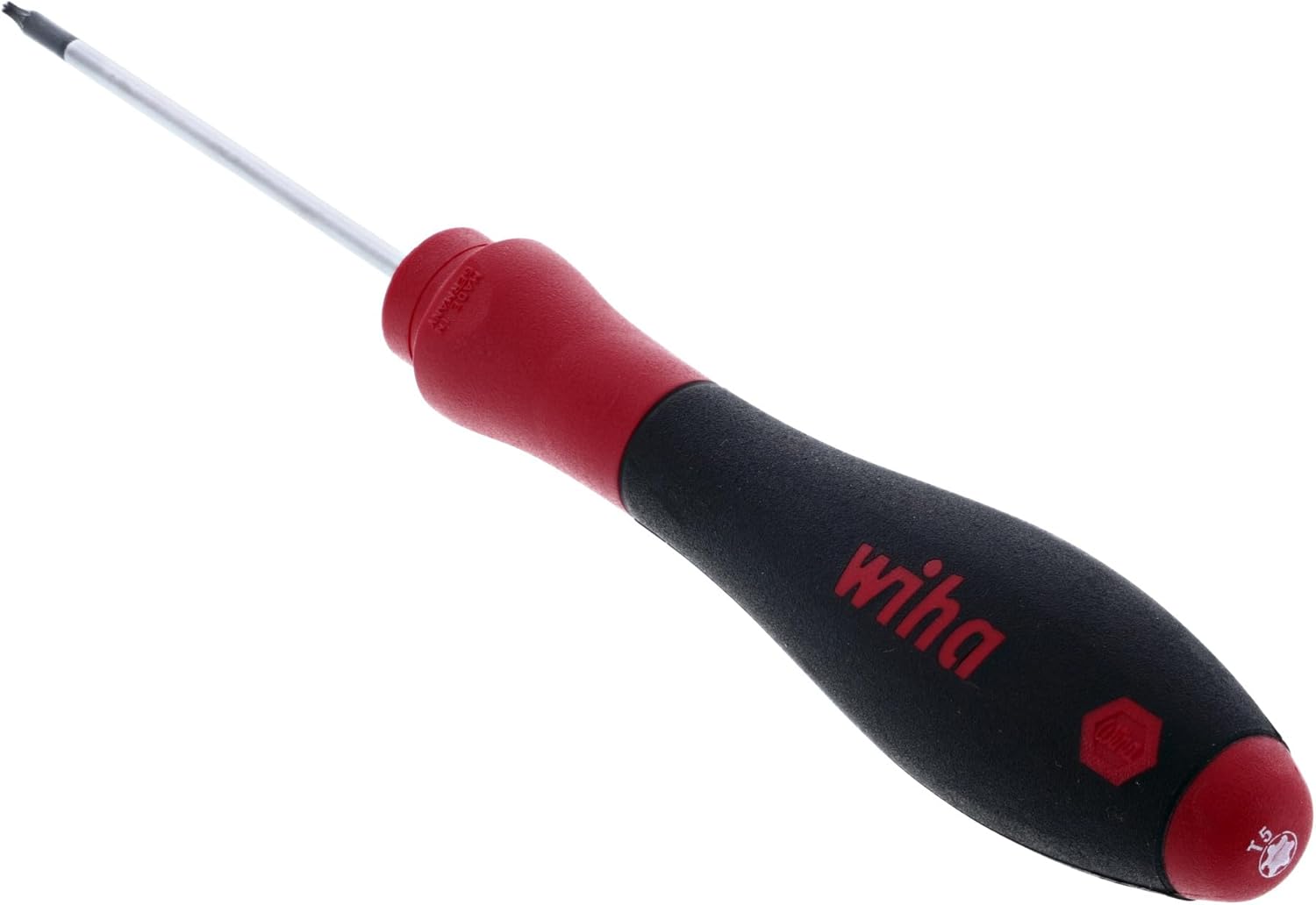 Bild von Wiha Schraubendreher SoftFinish® TORX® mit Rundklinge (26259) T3 x 60 mm ergonomischer Griff für kraftvolles Drehen, Allrounder für Industrie und Handwerk