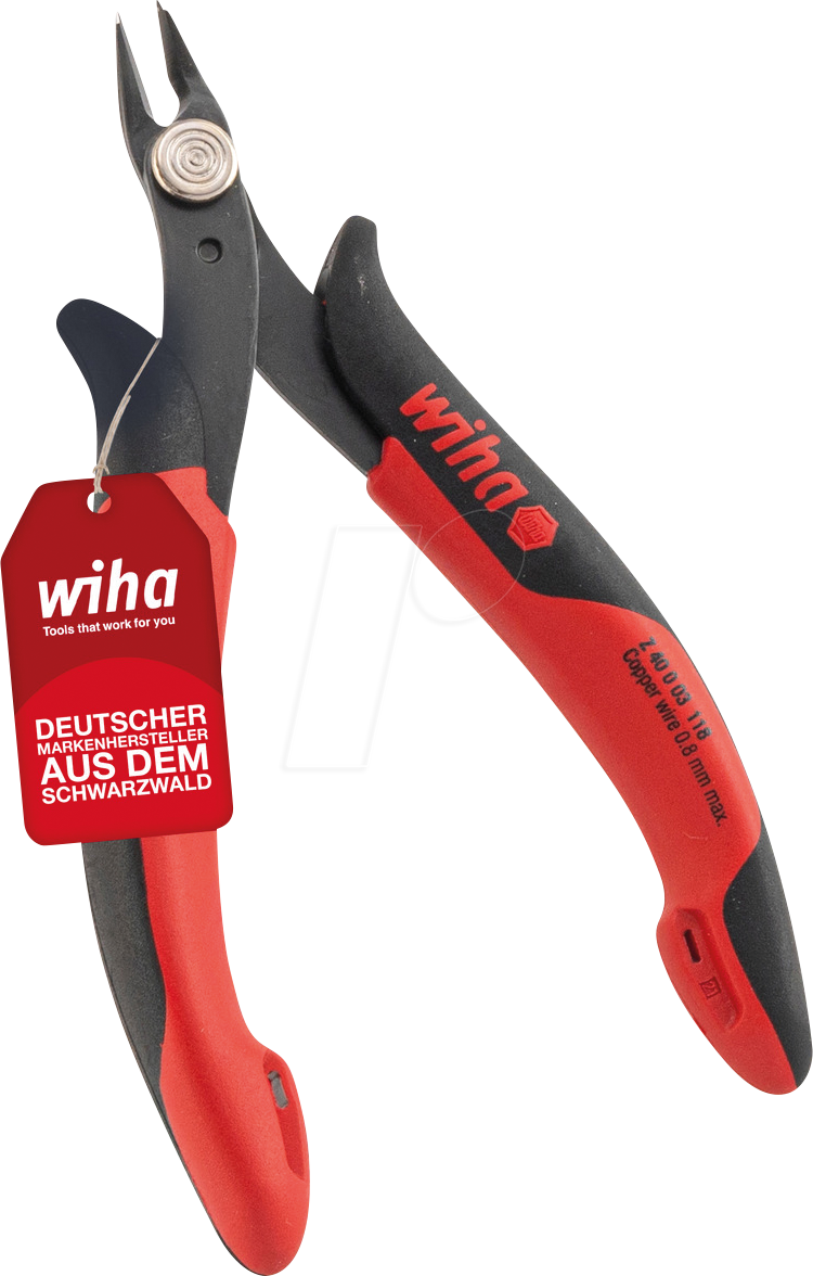 Bild von Wiha Seitenschneider Wiha 26812 Elektronik- u. Feinmechanik Seitenschneider ohne Facette 1