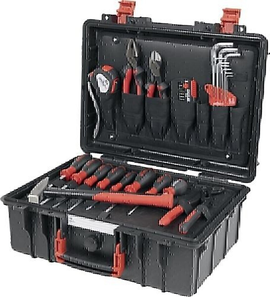 Bild von Wiha Lehrlingskoffer Set 36-teilig Basic L mechanic I Werkzeugkoffer gefüllt I Werkzeug Set für Profi und Azubi I Werkzeugbox mit Grundausstattung