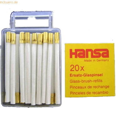 Bild von Hansa Ersatzglaspinsel für Art.Nr. 1152000 4x60mm VE=20 Stück