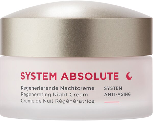 Bild von ANNEMARIE BÖRLIND SYSTEM ABSOLUTE SYSTEM ANTI-AGING Regenerierende Nachtcreme (50ml) + gratis Testmuster (2x 2ml) - Aktiviert die Kollagen- und Elastinproduktion - Pflegend, Straffend, Regenerierend