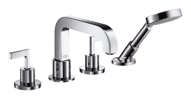 Bild von Hansgrohe 4-Loch Wannenarmatur Axor Citterio F-Set f.Wannenrand chrom mit Hebelgriff, 39446000 39446000