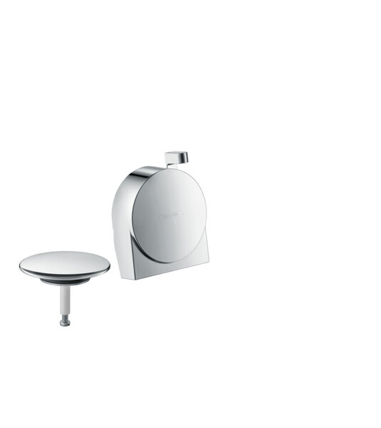 Bild von hansgrohe Exafill S Fertigset Wanneneinlauf, Ablauf- und Überlaufgarnitur, Farbe: Edelstahl-Optik