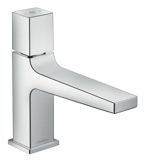 Bild von hansgrohe Wasserhahn Metropol Select (Armatur mit Auslauf Höhe 100 mm und Push-Open Ablaufgarnitur) Chrom