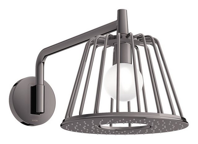 Bild von hansgrohe Axor Starck ShowerSelect LampShower 1jet mit Brausearm 380 mm, Wandanschluss, Farbe: Polished Black Chrome