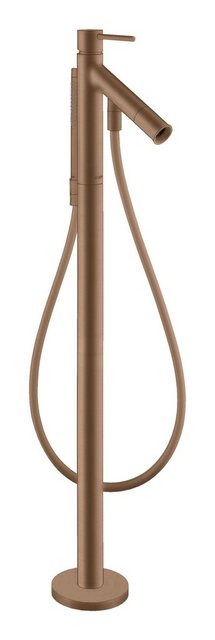 Bild von hansgrohe AXOR Starck Einhebel-Wannenmischer bodenstehend mit Pingriff, 10456310, Farbe: Brushed Red Gold