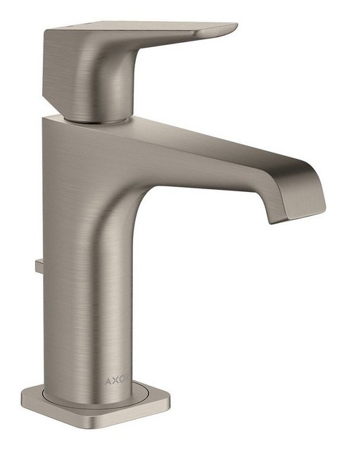 Bild von hansgrohe AXOR Citterio E Einhebel Waschtischmischer 125 mit Hebelgriff mit Ablaufgarnitur, 36110800, Farbe: Edelstahl Optic