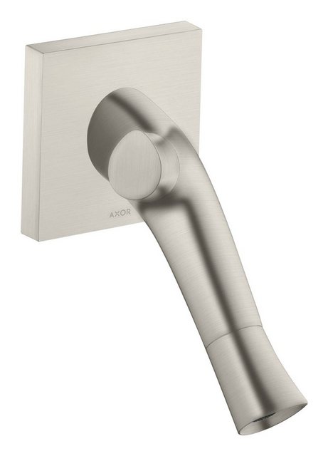 Bild von hansgrohe AXOR Starck Organic 2-Griff-Waschtischmischer Unterputz, Wandmontage, 12015800, Farbe: Edelstahl Optic