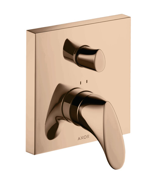 Bild von hansgrohe AXOR Starck Organic Einhebel-Wannenmischer Unterputz, 12415300, Farbe: Polished Red Gold
